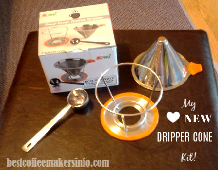 how to use a coffee dripper cone